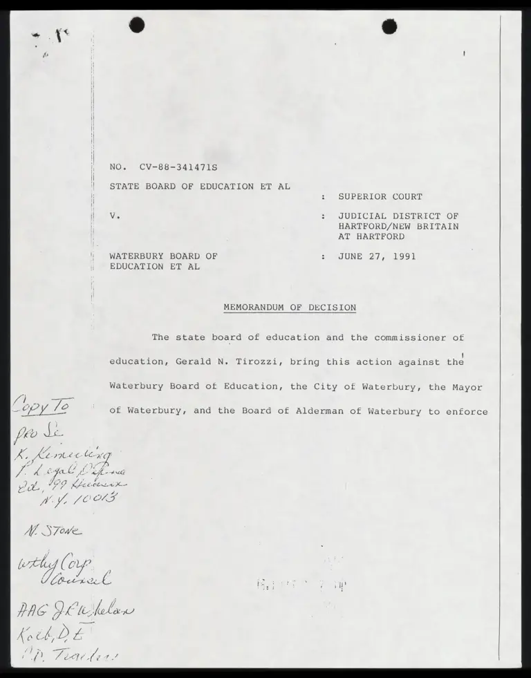 Memorandum of Decision preview