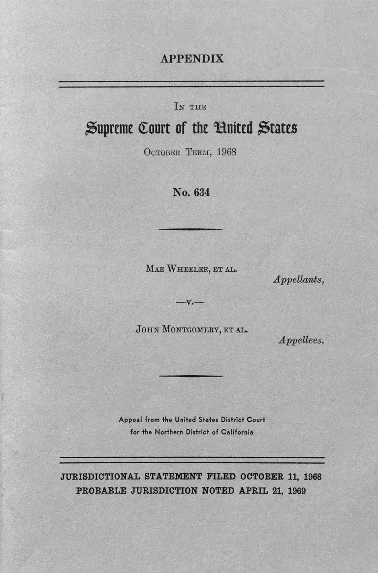 Wheeler v. Montgomery Appendix preview