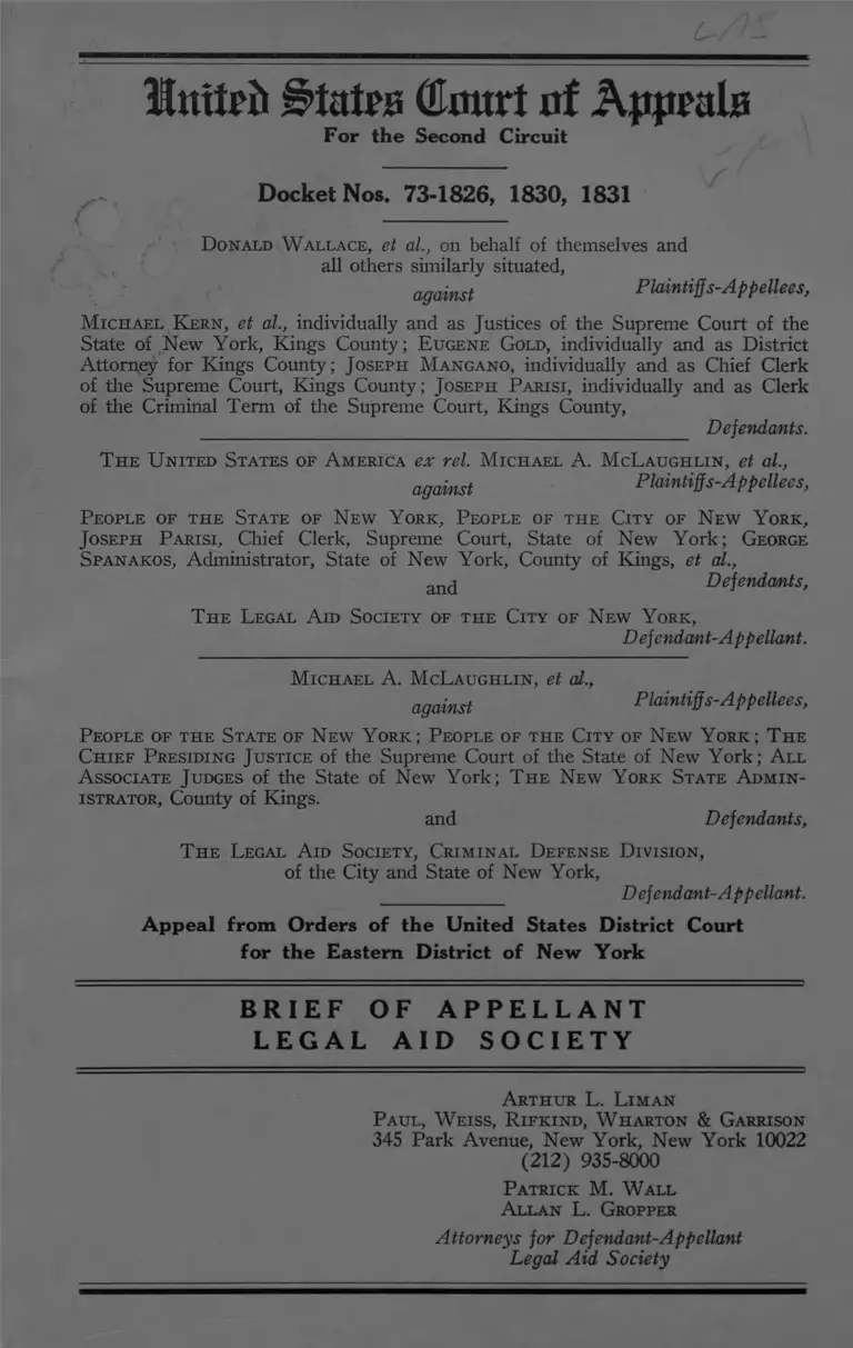 Wallace v. Kern Brief of Appellant preview
