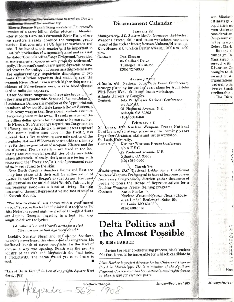 Southern Changes Article preview