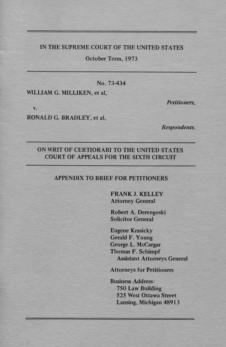 Appendix to Brief for Petitioners preview