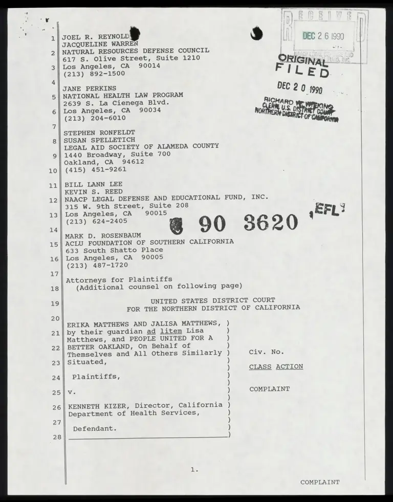 Annotated Complaint preview