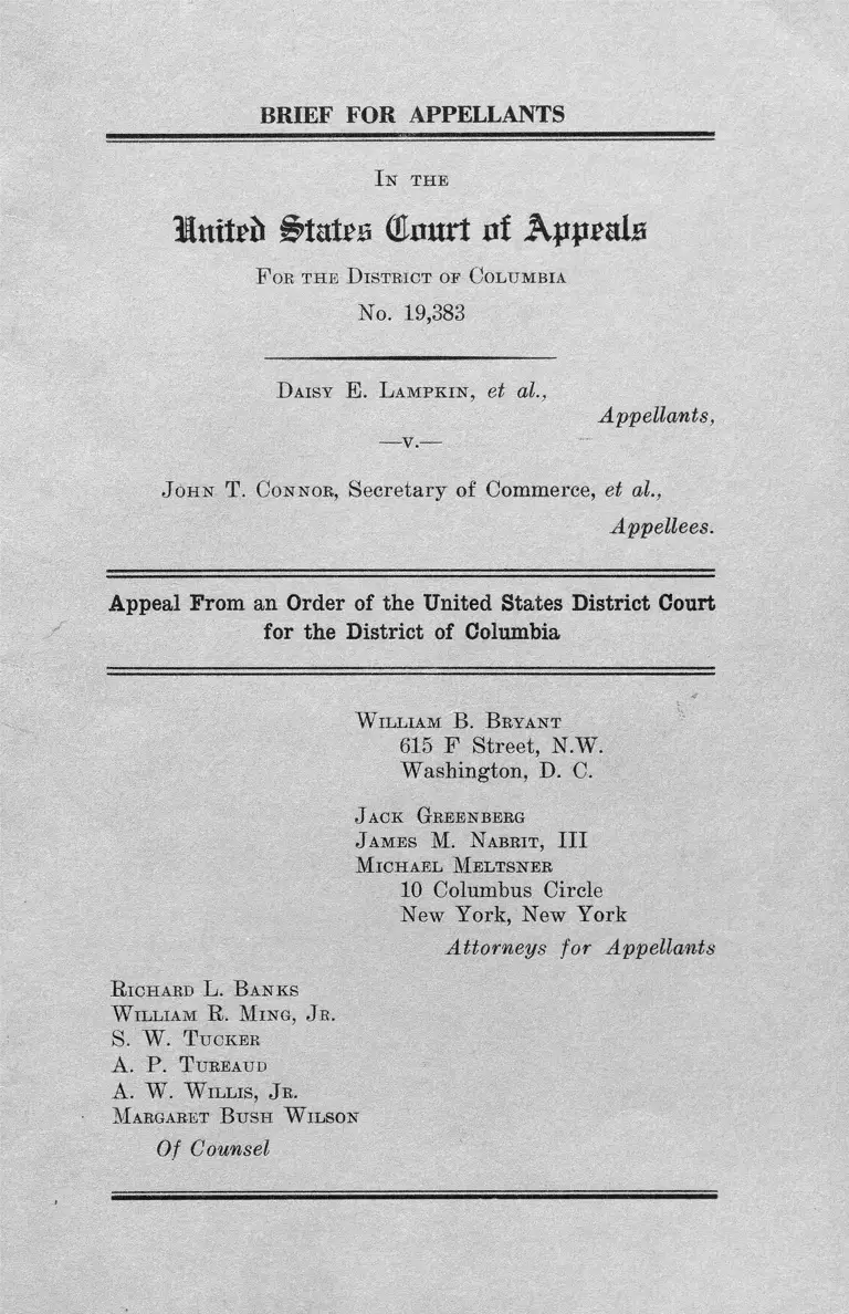 Lampkin v. Connor Brief for Appellants preview