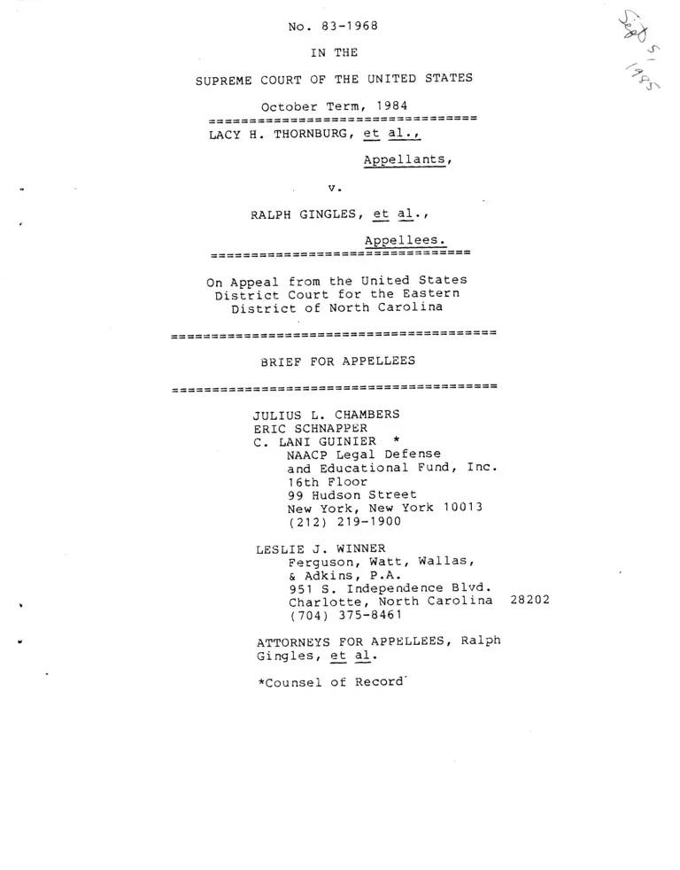 Draft of Brief for Appellees preview