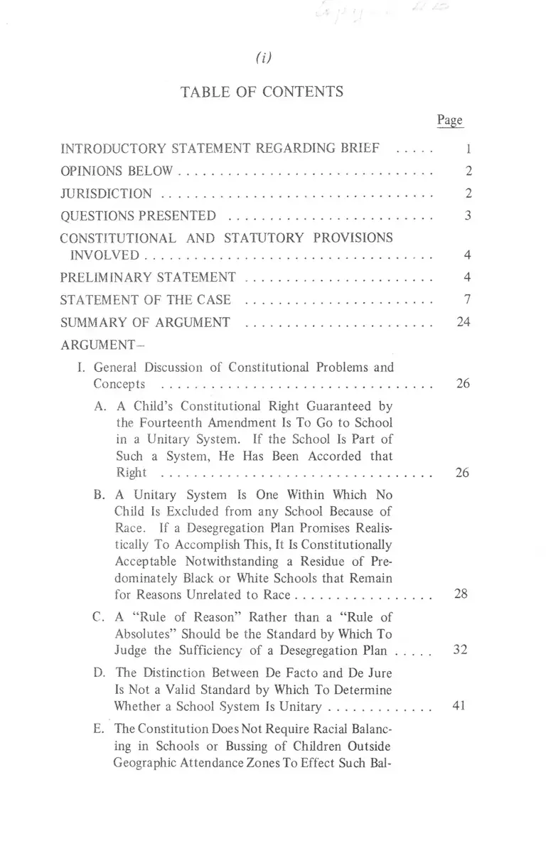 Charlotte-Mecklenburg Board of Education v. Swann Brief of Cross Petitioners preview