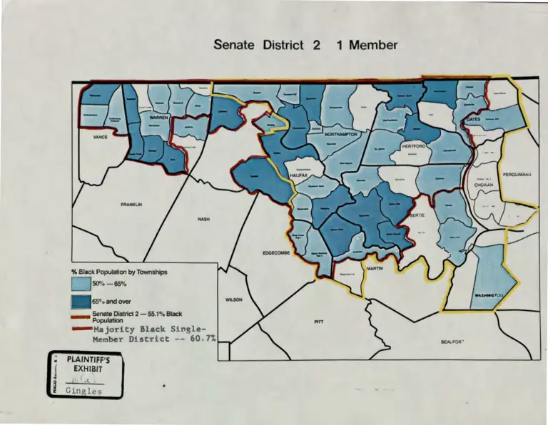 Map of Senate District 2 preview