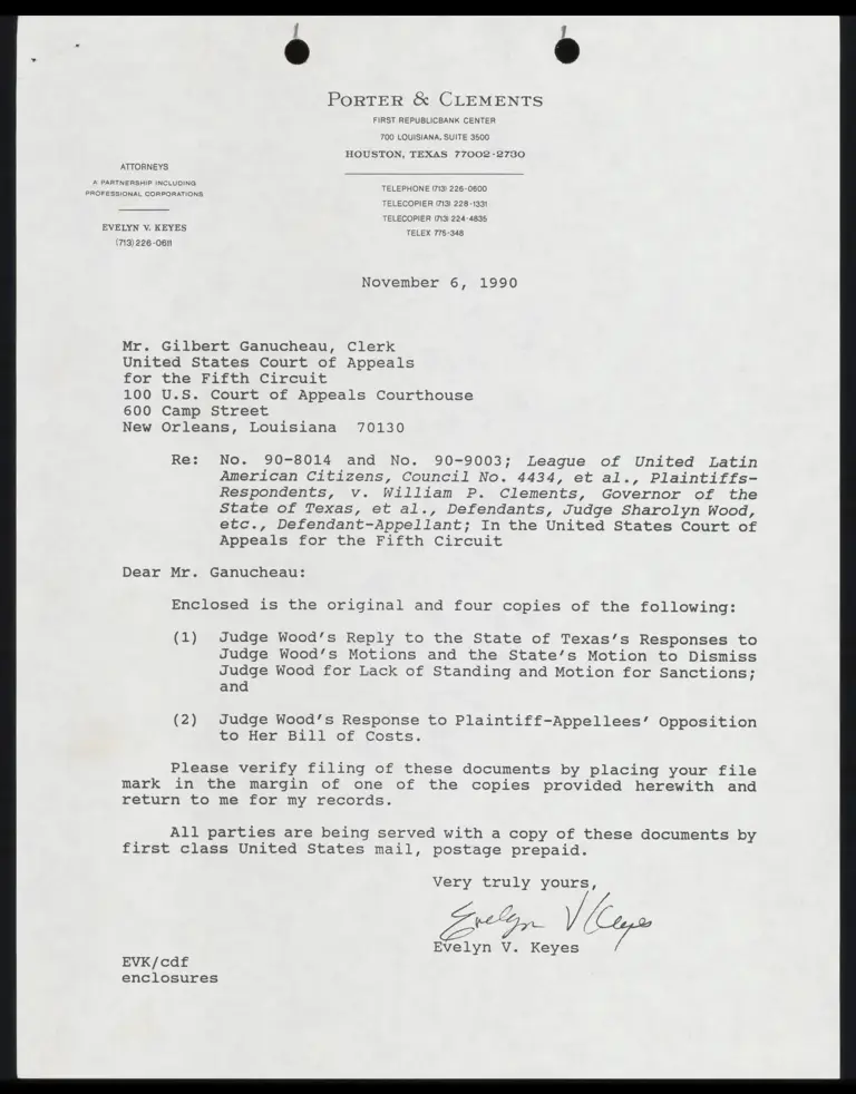 Wood's Reply to Texas's Responses and Motion to Dismiss Wood for Lack of Standing and for Sanctions preview