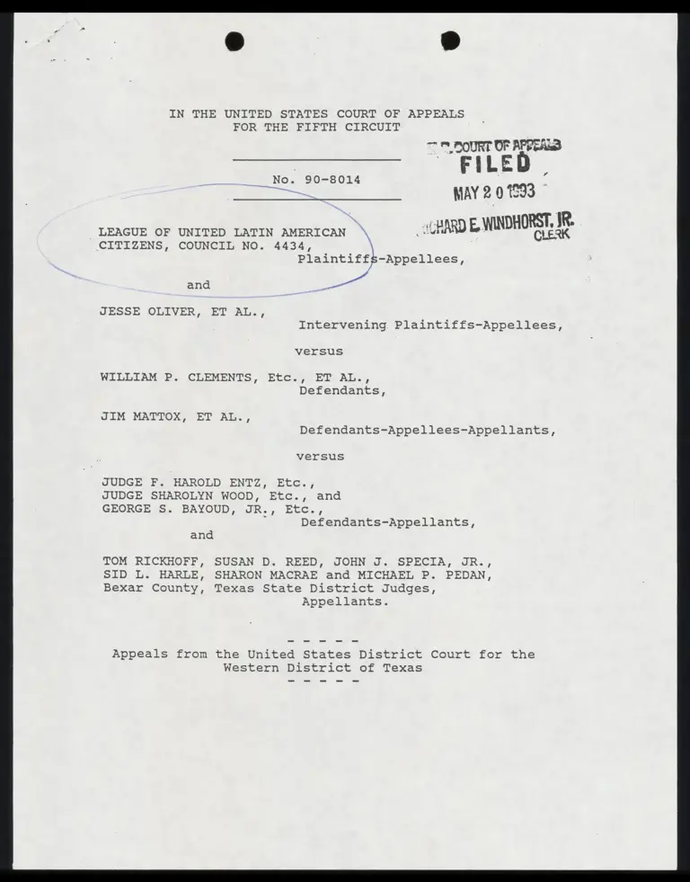 Order Granting Motion of Texans for Judicial Election Reform to File Amicus preview