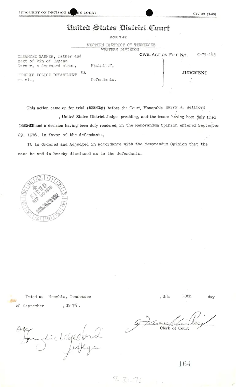 Judgment and Order preview