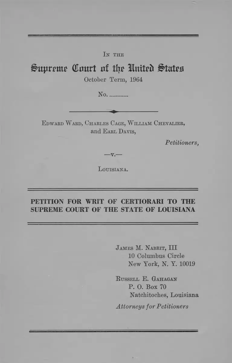 Wallace v. Lee Petition for Writ of Certiorari preview