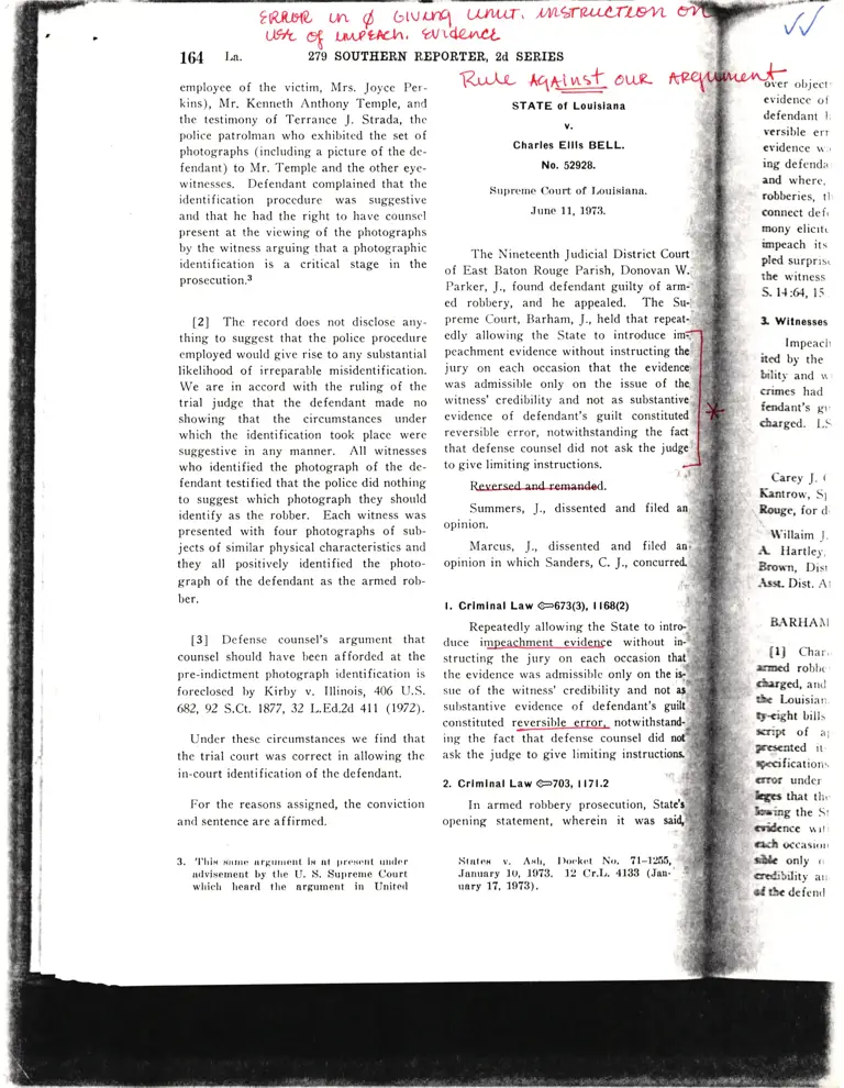 State v. Bell Court Opinion preview