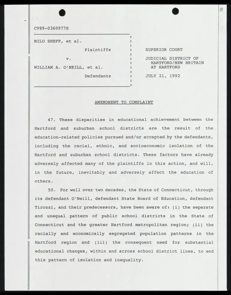 Amendment to Complaint preview
