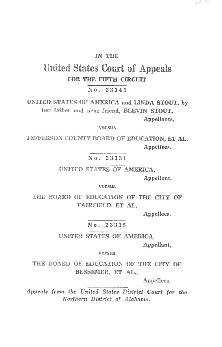 United States v. Jefferson County Board of Education Opinion preview