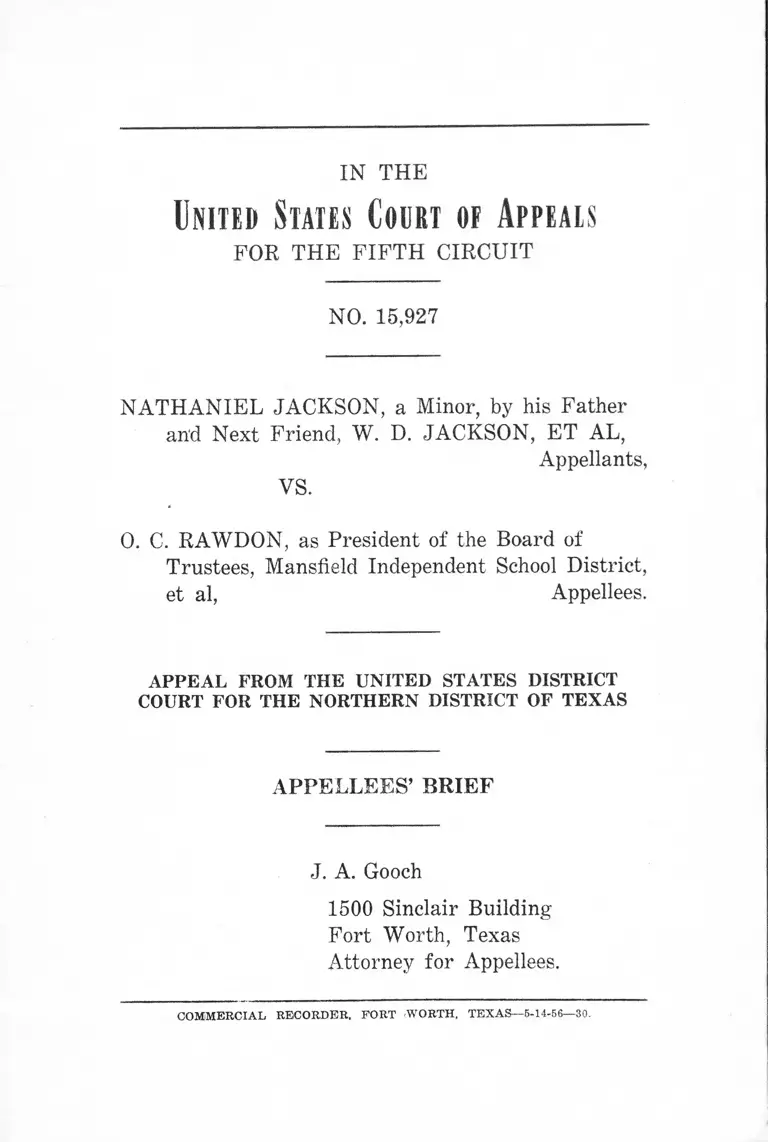 Jackson v. Rawdon Appellees' Brief preview