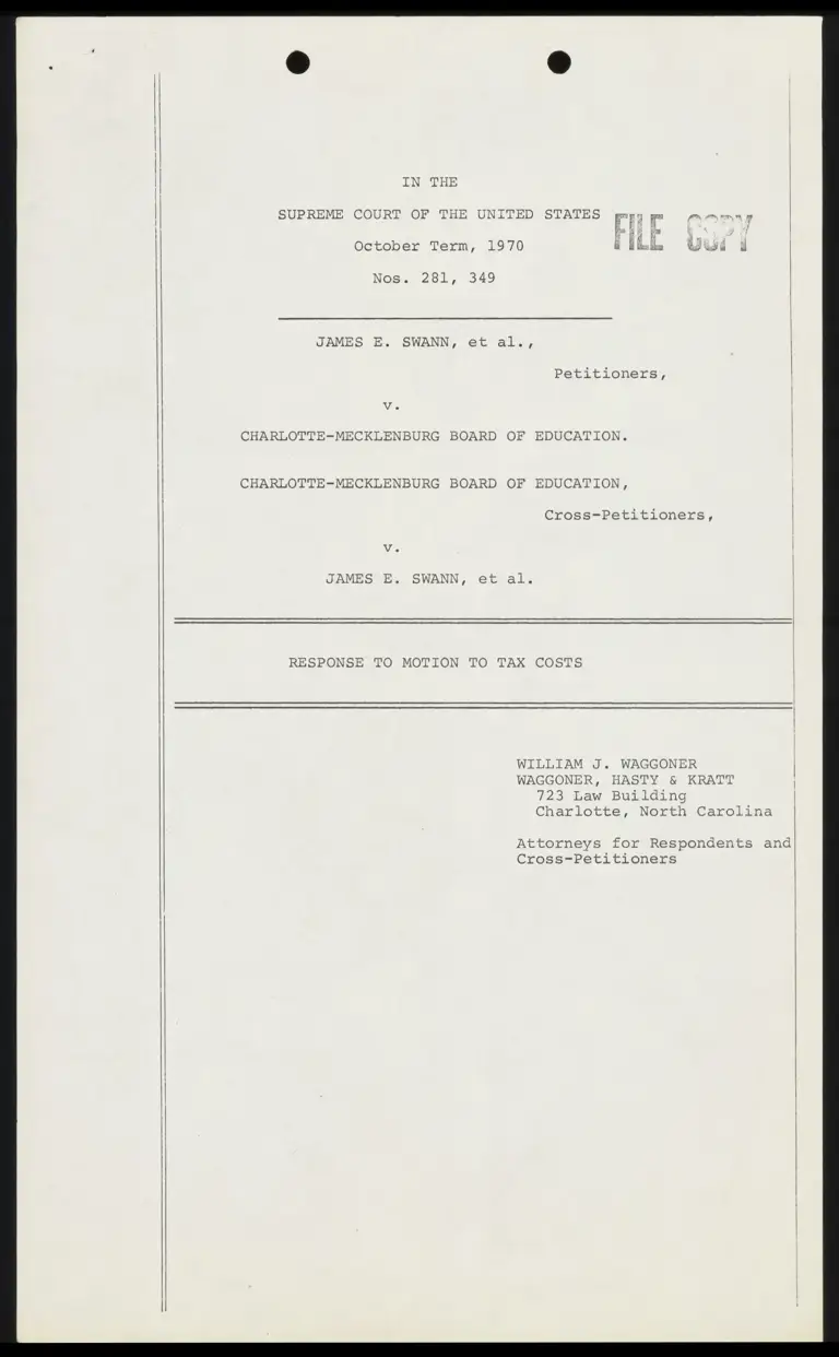 Response to Motion to Tax Costs preview