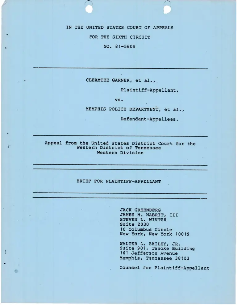 Brief for Plaintiff-Appellant preview