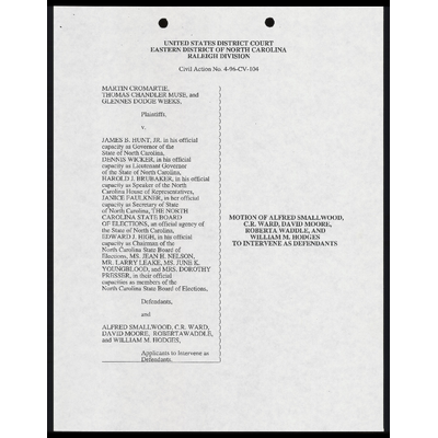Motion to Intervene as Defendants preview