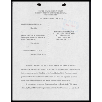 Motion and Supporting Brief for Permission to Appear, File Brief, and Make Argument as Amicus Curiae preview