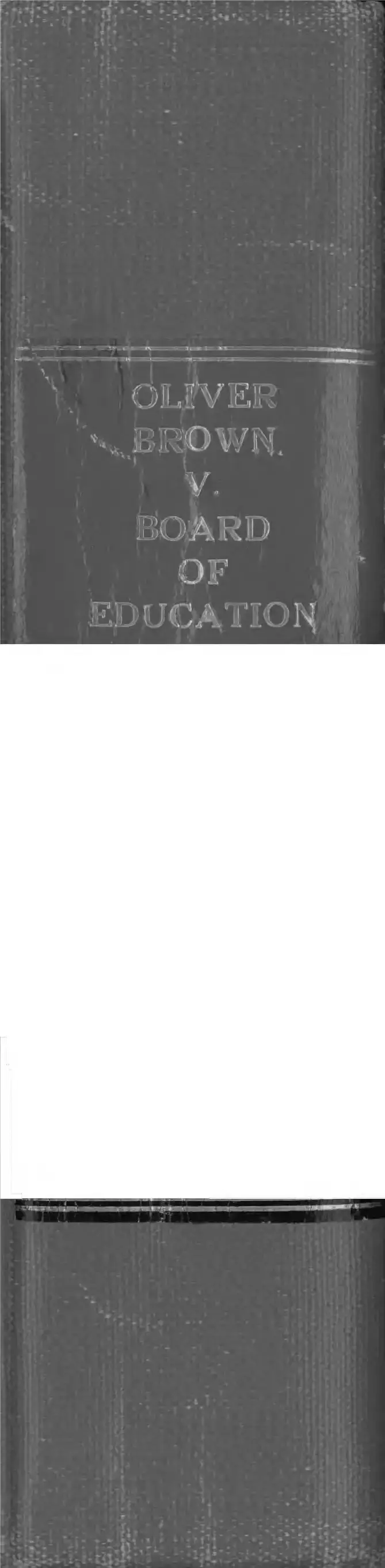 Brown v. Board of Education Vol. II Amicus Curiae Briefs preview