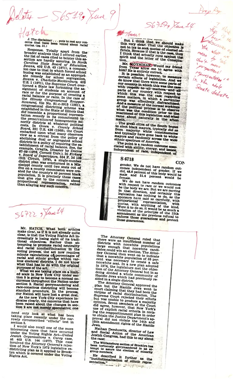 Legal Research on Congressional Record S6517, S6718-S6719 preview