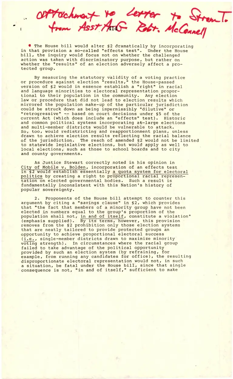 Legal Research on Attachment to Letter from Robert McConnell preview