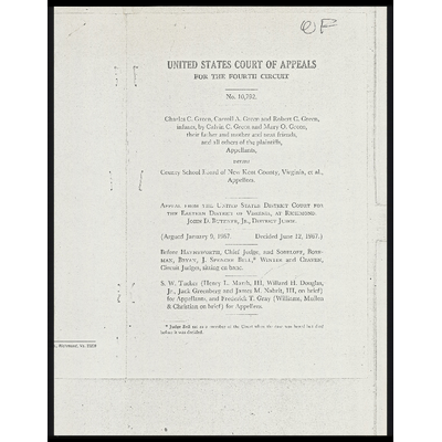 4th Circuit Opinion and Application for Extension of Time preview