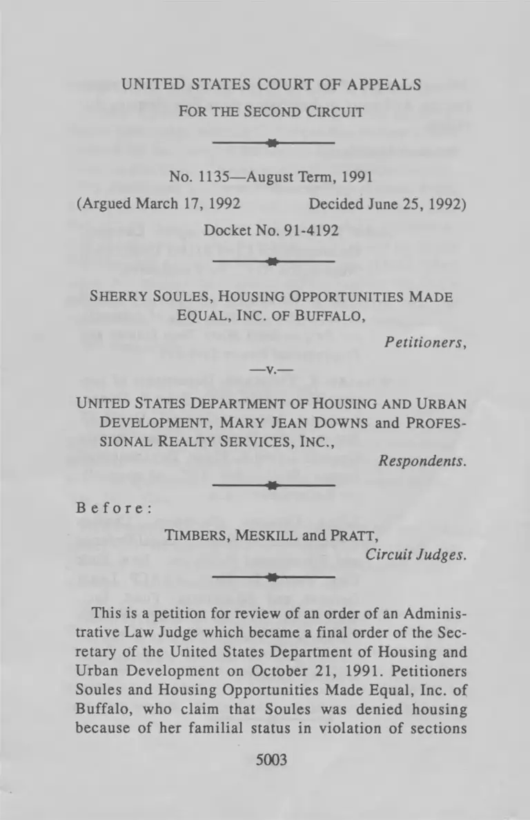 Soules v Downs Petition preview