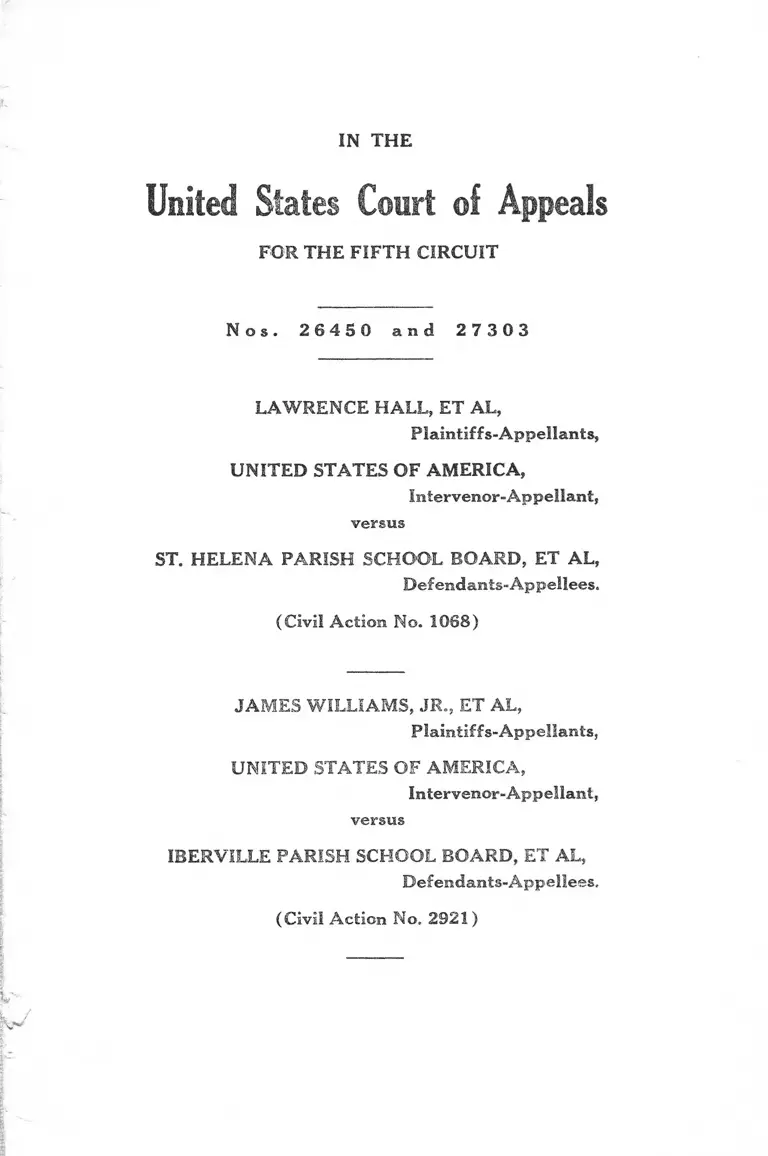 Hall v. St. Helena Parish School Board Decision preview