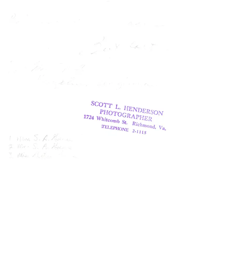 Prince Edward County, Virginia Plaintiffs, undated - 8 of 12 (back) preview