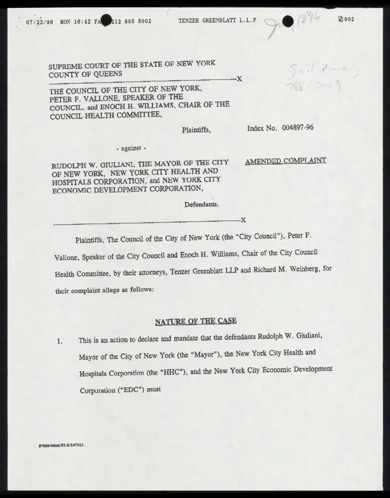 Amended Complaint preview