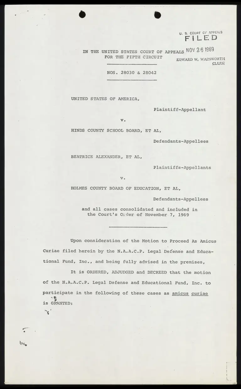 Order Granting Amicus Participation preview