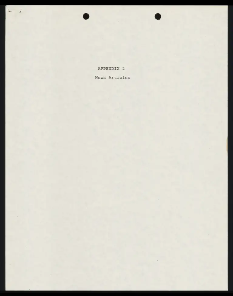 Appendix 2 and 3 -- News Articles and Nunez Plan preview