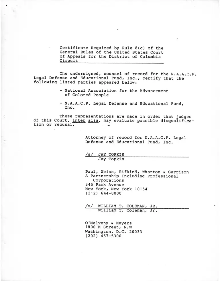 NAACP v. NAACP Legal Defense Fund Brief for Appellant preview