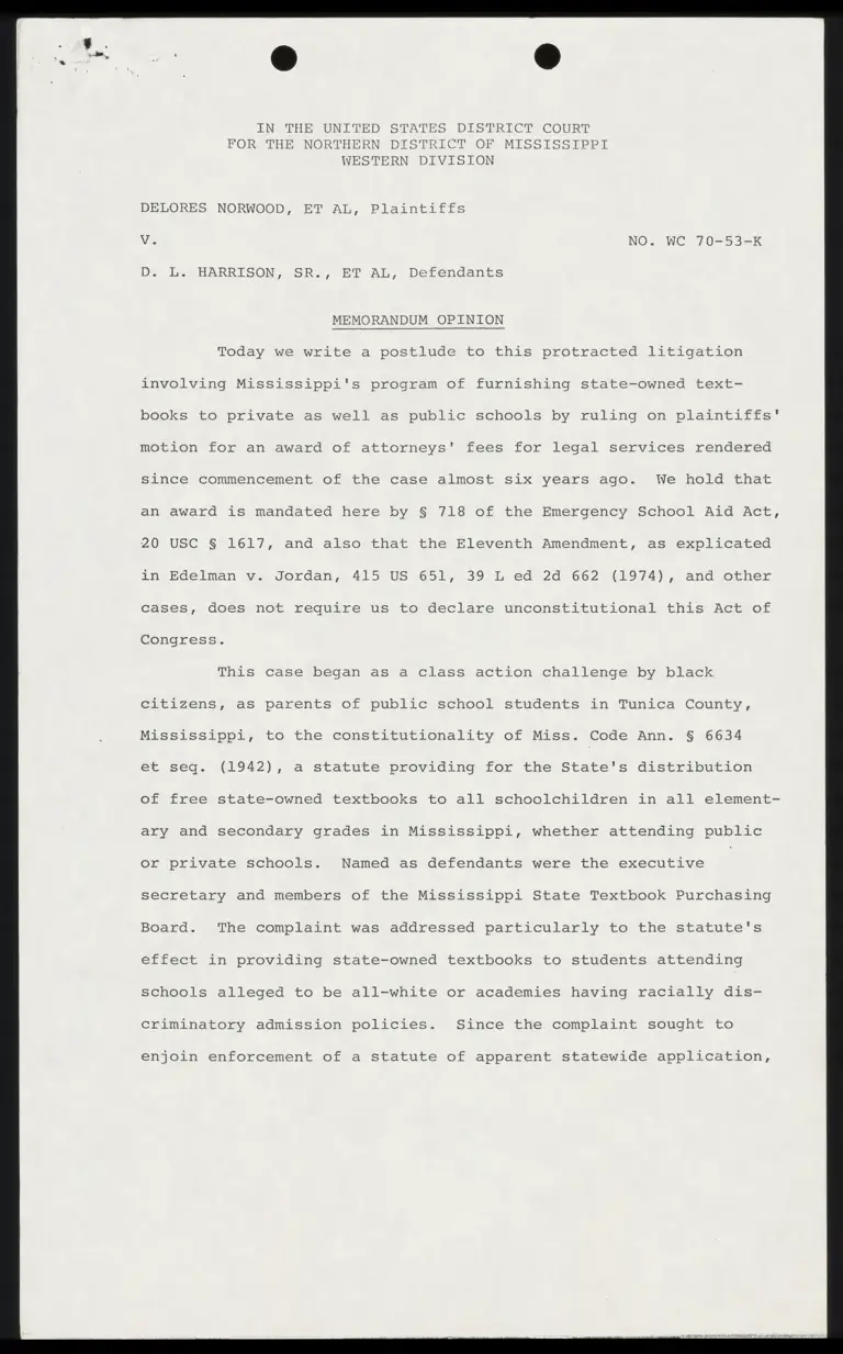 Memorandum Opinion preview