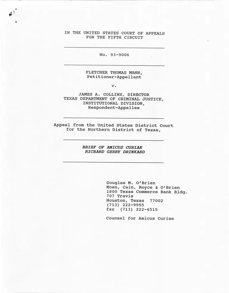 Mann v. Collins Brief Amicus Curiae preview