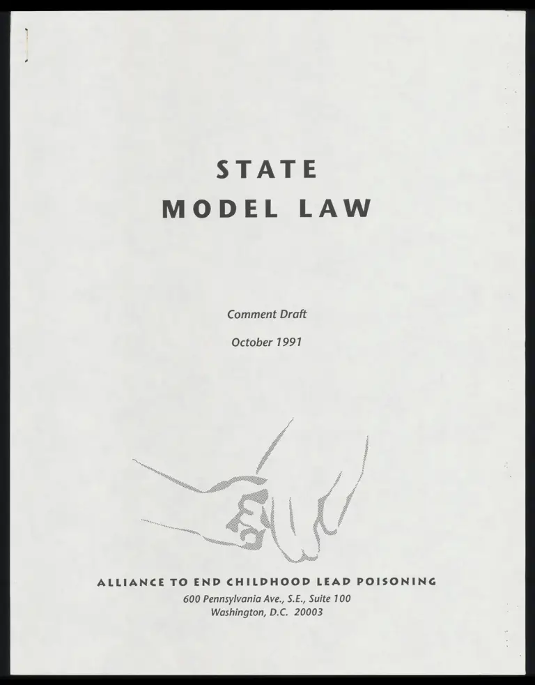 State Model Law Comment Draft preview