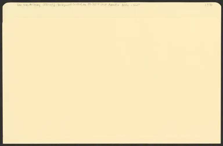 Joint Appendix Notes and Draft preview