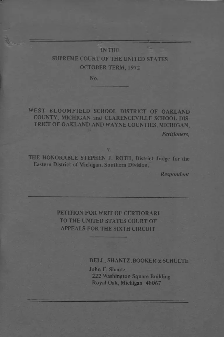 Petition for Writ of Certiorari preview