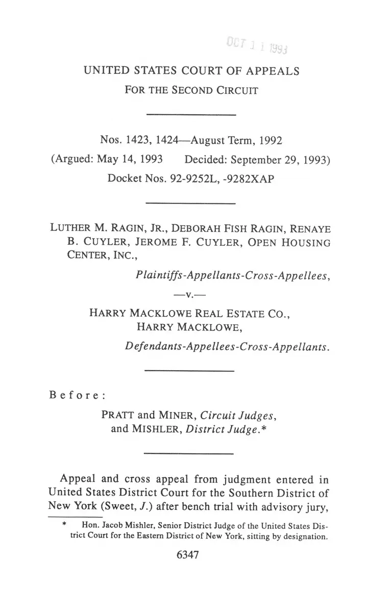 Ragin, Jr. v. The Harry Macklowe Real Estate Co. Opinion preview