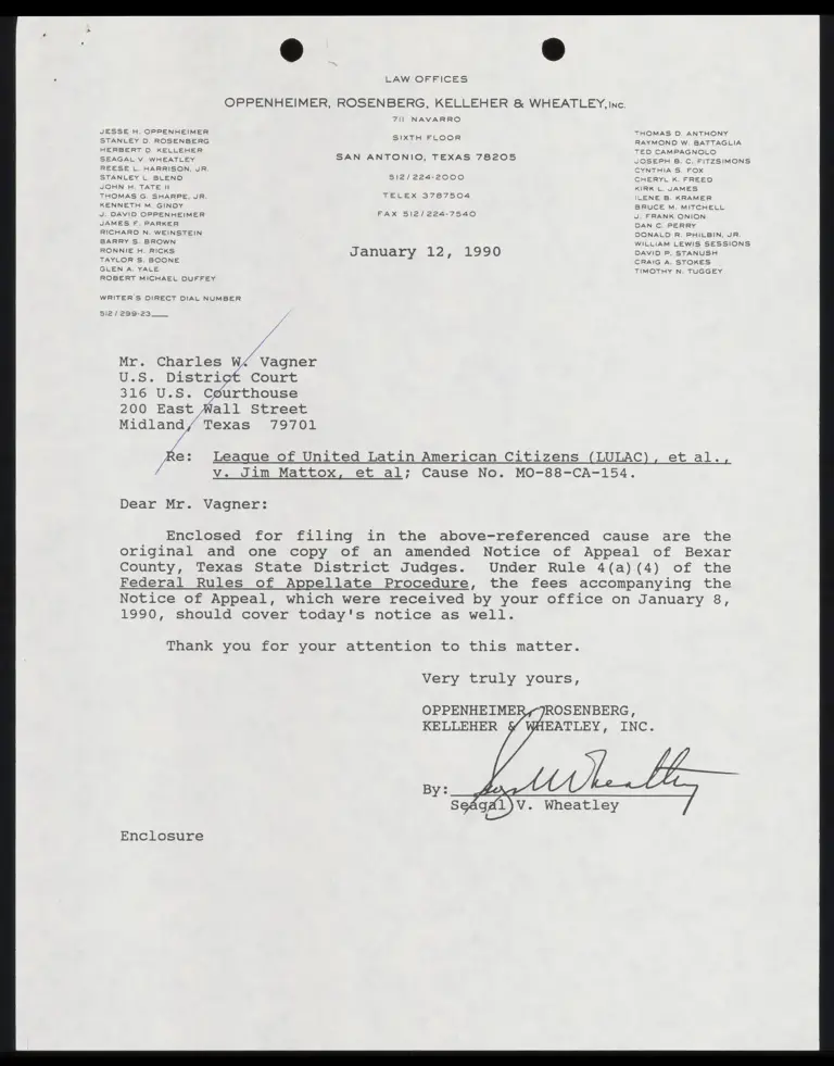 Notice of Appeal of Bexar County, Texas State District Judges preview