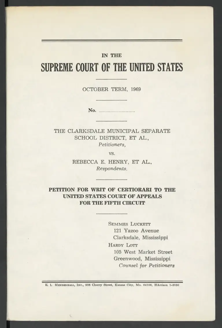 Petition for Writ of Certiorari preview