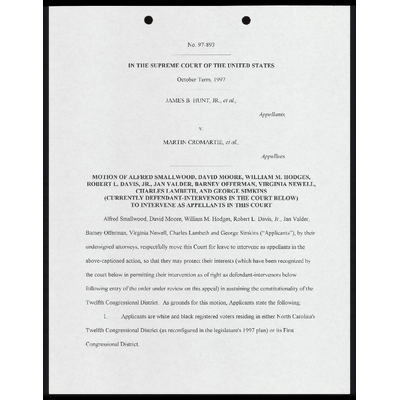 Fax from Cox to Chachkin, Berrien & Stein re: Draft Motion to Intervene As Appellants preview