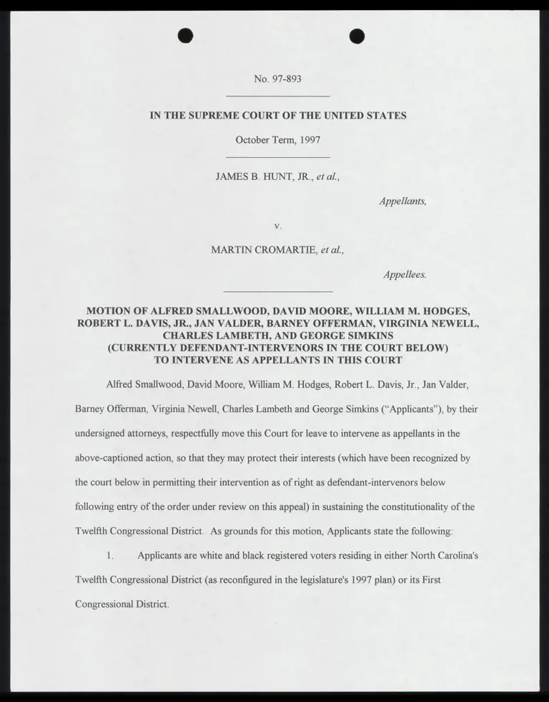 Fax from Cox to Chachkin, Berrien & Stein re: Draft Motion to Intervene As Appellants preview