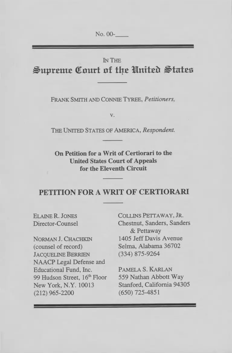 Smith v USA Petition for Writ of Certiorari preview