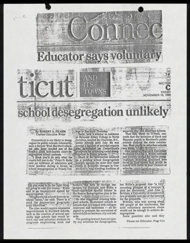News Clippings on School Desegregation preview