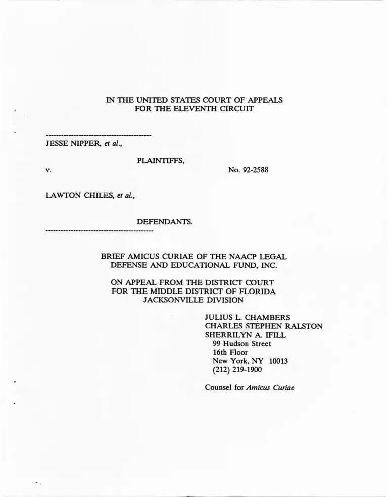 Nipper v. Chiles Brief Amicus Curiae preview