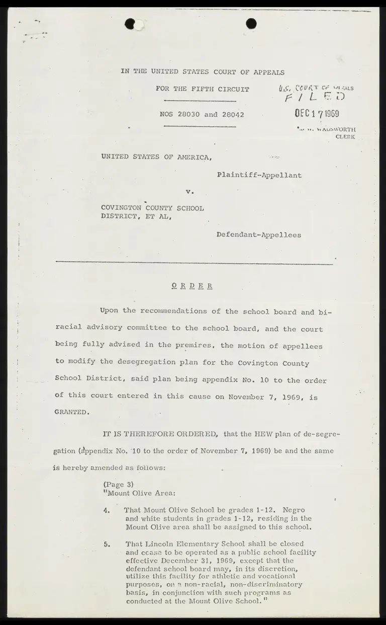 Order Denying Motion for Supplemental Relief preview