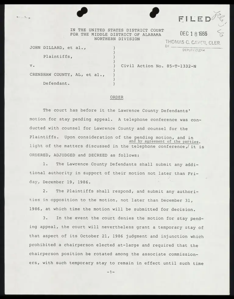 Order for Submission for Lawrence County Defendants preview