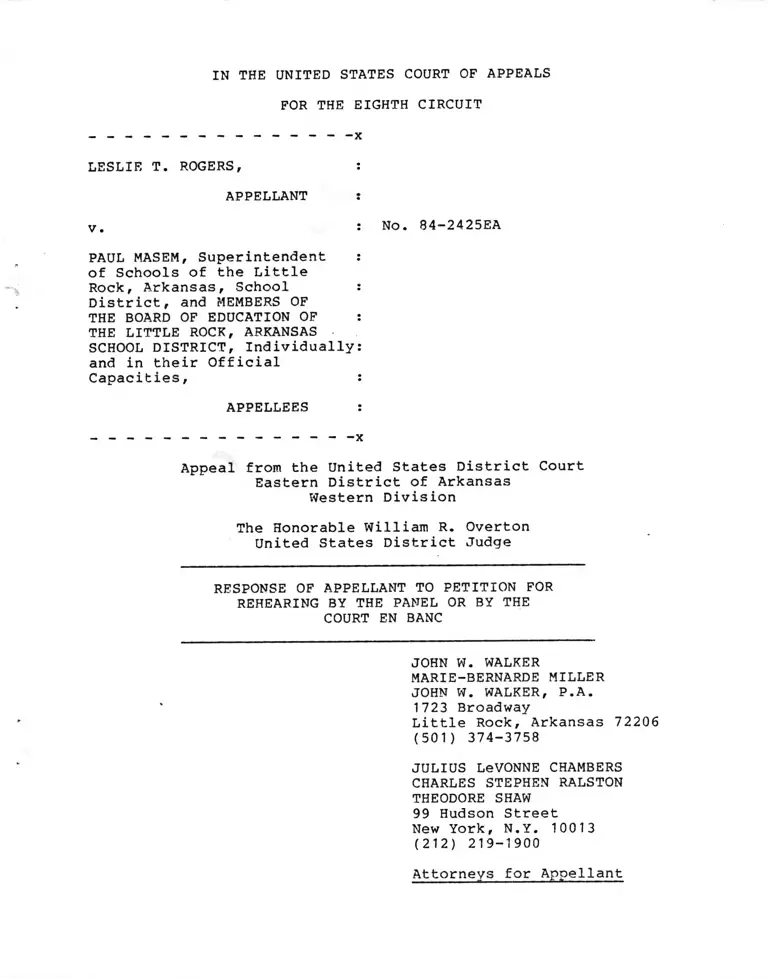 Rogers v Masem Response to Petition preview