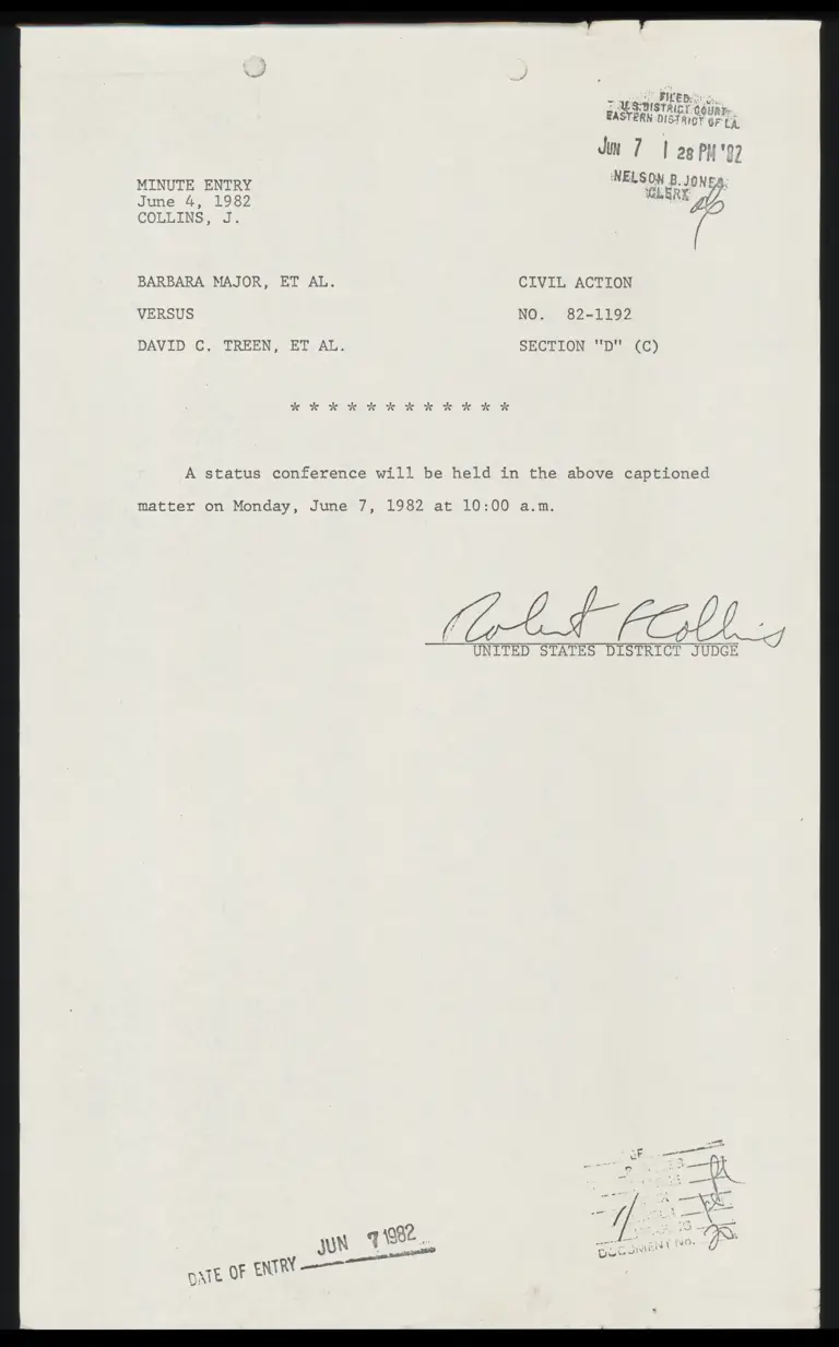 Minute Entry preview